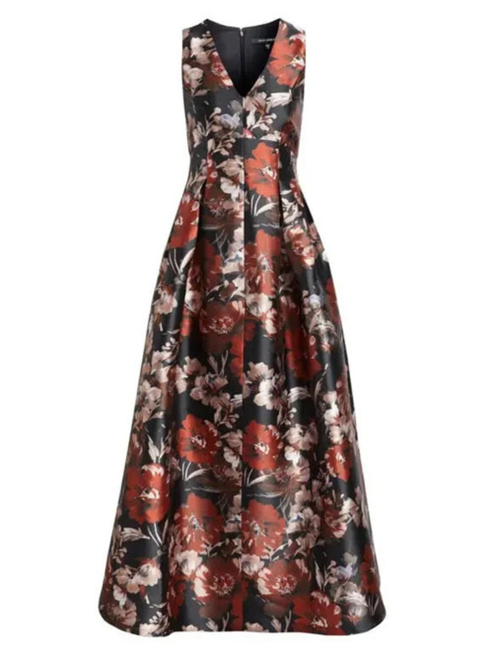 NEW, Julia Jordan SLVLESS GOWN W V-NECKLINE in Multicolor Sz 8 #LD492